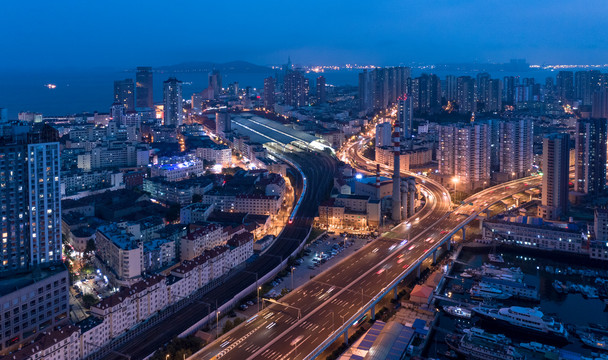 青岛城市夜景