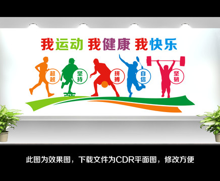 體育運動文化墻