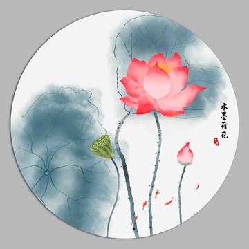 意境荷花裝飾