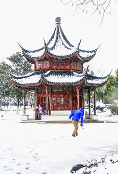 顶风冒雪