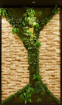 绿植文化背景墙