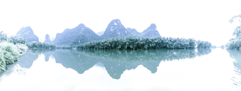 高清山水风光全景图