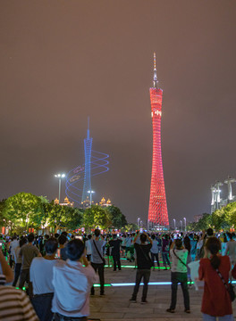 广州塔国庆夜景