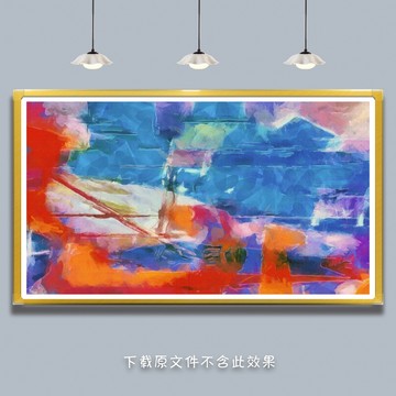 抽象油畫