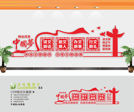 創(chuàng)文明城市文化墻