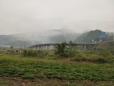 路桥建筑自然风光