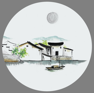 水墨江南水鄉(xiāng)