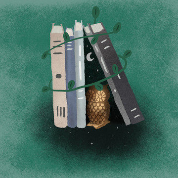 繪本風(fēng)格書本兒童插畫