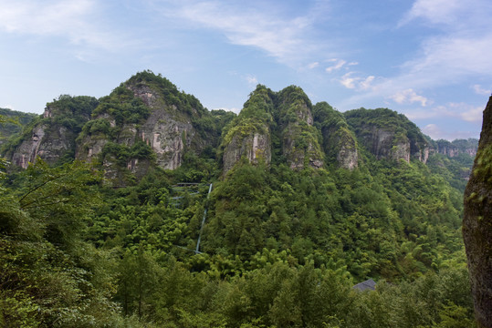 新昌穿岩十九峰景区风光