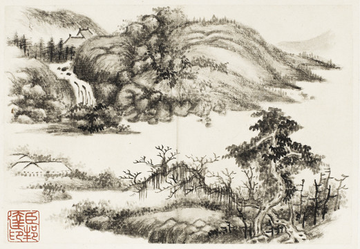 董邦達(dá)山水畫