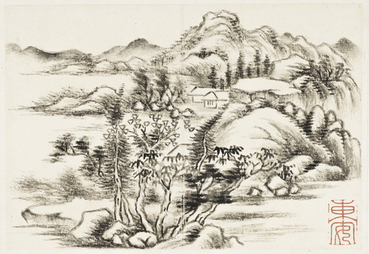 董邦達(dá)山水畫