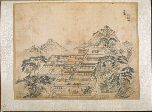 錢維城乾隆南巡駐蹕圖鄧尉山