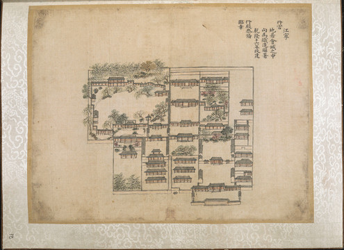 钱维城乾隆南巡驻跸图江宁行宫