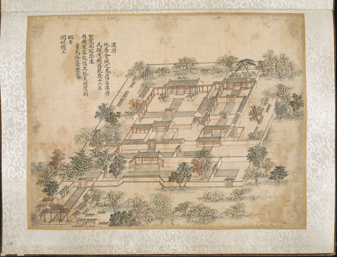 錢維城乾隆南巡駐蹕圖漠府