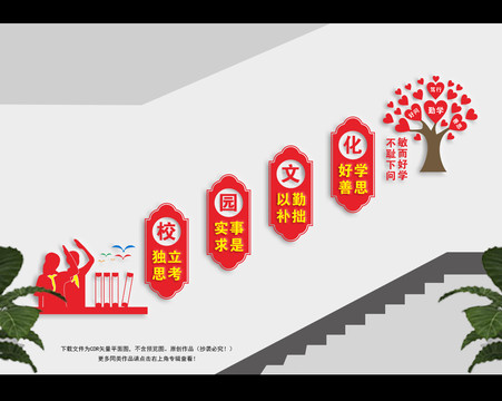 校園樓梯文化墻
