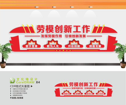 勞模創(chuàng)新工作文化墻