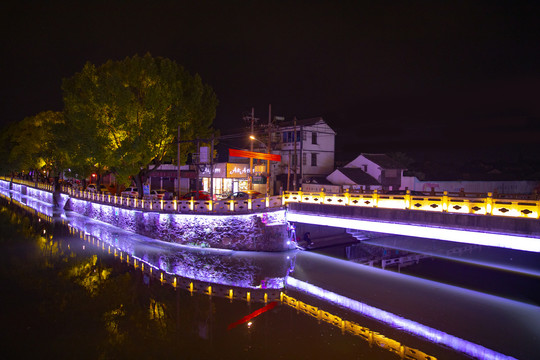 袁花镇夜景