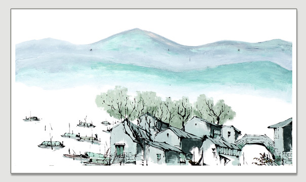 水墨江南畫