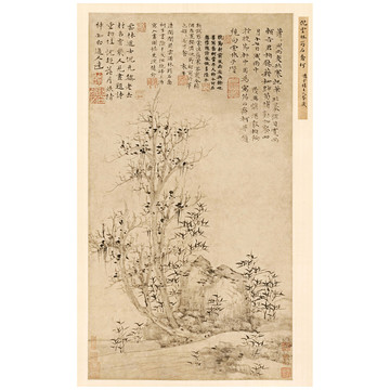  倪瓚筠石喬柯圖