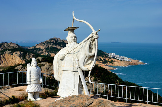 威海成山头神雕山景区射雕英雄