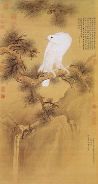 郎世寧白鶻圖
