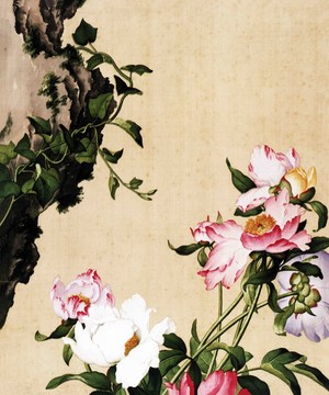 郎世寧芍藥圖