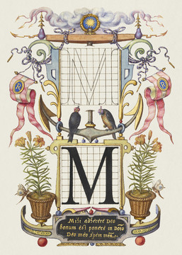 米拉善本字母M的构造指南