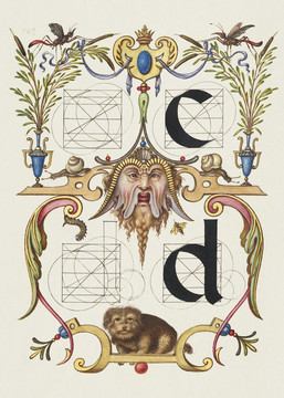 米拉善本字母C和D的构造指南