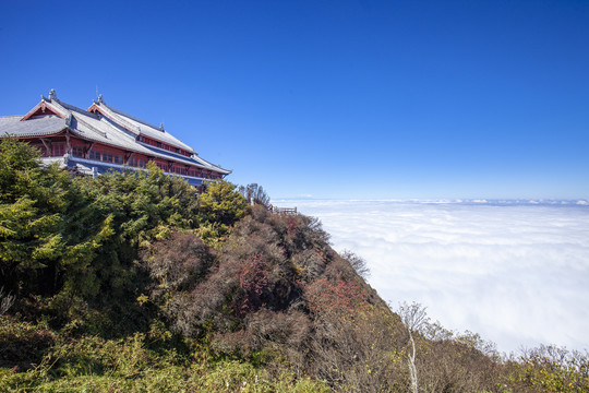 峨眉山金顶云海