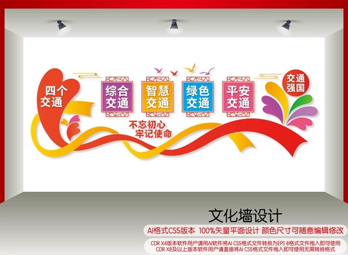 四個交通文化墻