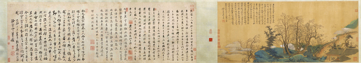 吳歷興福庵感舊圖卷