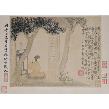  金農(nóng)禮佛圖