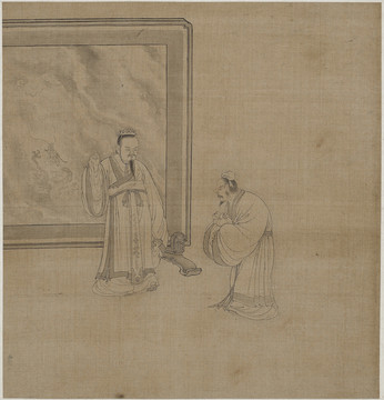 錢選白描人物故事圖