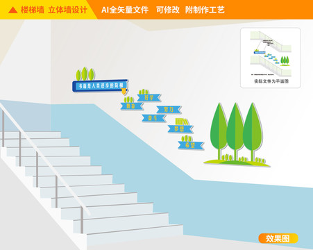 讀書樓梯文化墻
