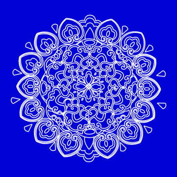 復(fù)古花紋