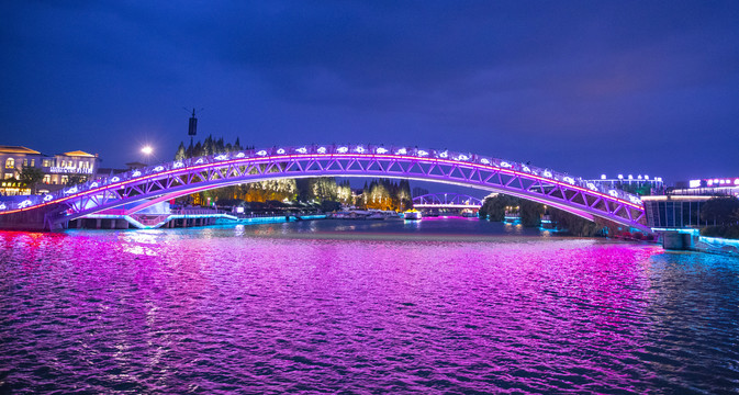 湖州渔人码头夜景