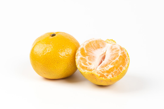 橘子桔子白色背景