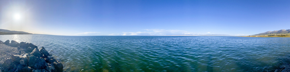 青海湖全景