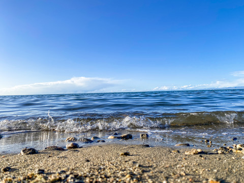 青海湖浪花