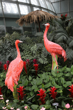 红鹤雕塑