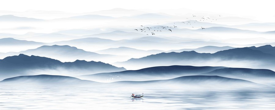 水墨山水畫