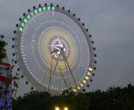 摩天轮夜景