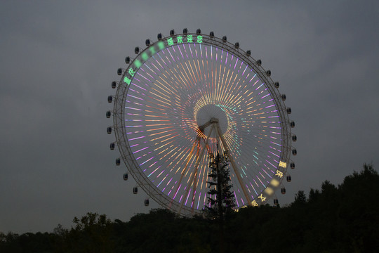 摩天轮夜景绚丽摩天轮