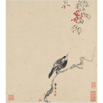 李復(fù)堂花鳥(niǎo)工筆畫(huà)