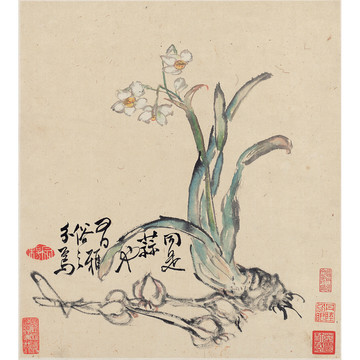 李鱓花卉国画