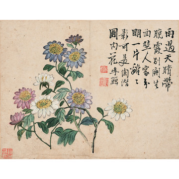 李鱓花卉水墨畫