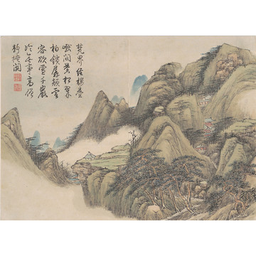 钱维城山水国画