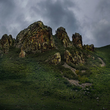 额尔古纳湿地公园笔架山