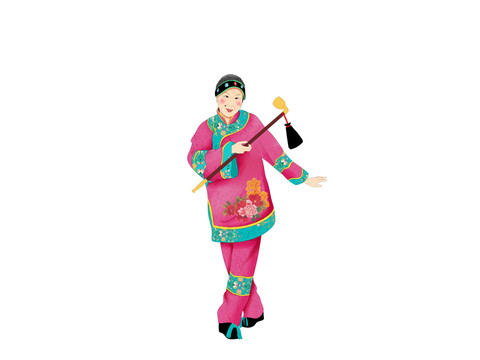 古代媒婆手繪