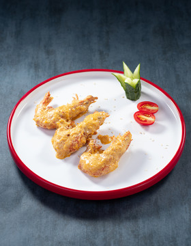 黄金酱焗海虎虾
